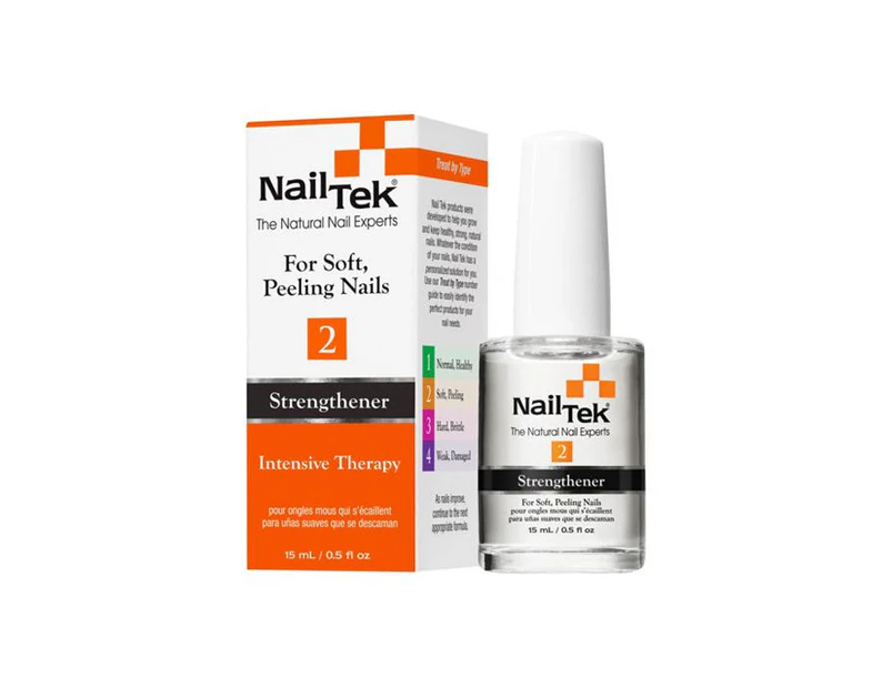 Nail Tek Intensive Therapy 2 15ml Soft Peeling Nails Treatment Strengthener