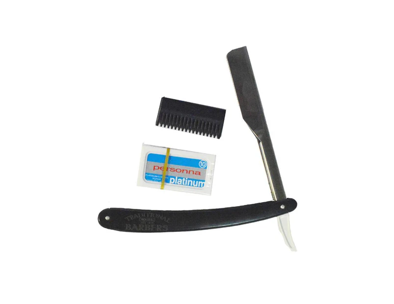 Wahl Traditional Barbers Folding Razor - With 10 Blades - Professional Barber