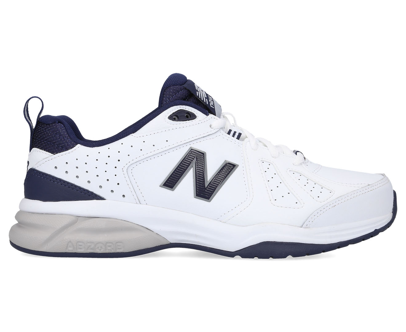 New Balance Men's Extra Wide Fit 624v5 Training Shoes - White/Navy ...