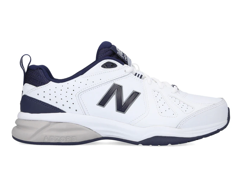 New Balance Men's Extra Wide Fit 624v5 Training Shoes - White/Navy