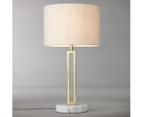 Lexi Lighting Margleus Metal Table Lamp w/ Marble Base - Gold/Grey 2
