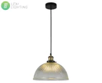 Timeless Brass Pendant Light - Grey, Amber Or Clear, 1 Light, PL0037 - Clear