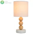 Lexi Lighting Cara Table Lamp - White/Wood