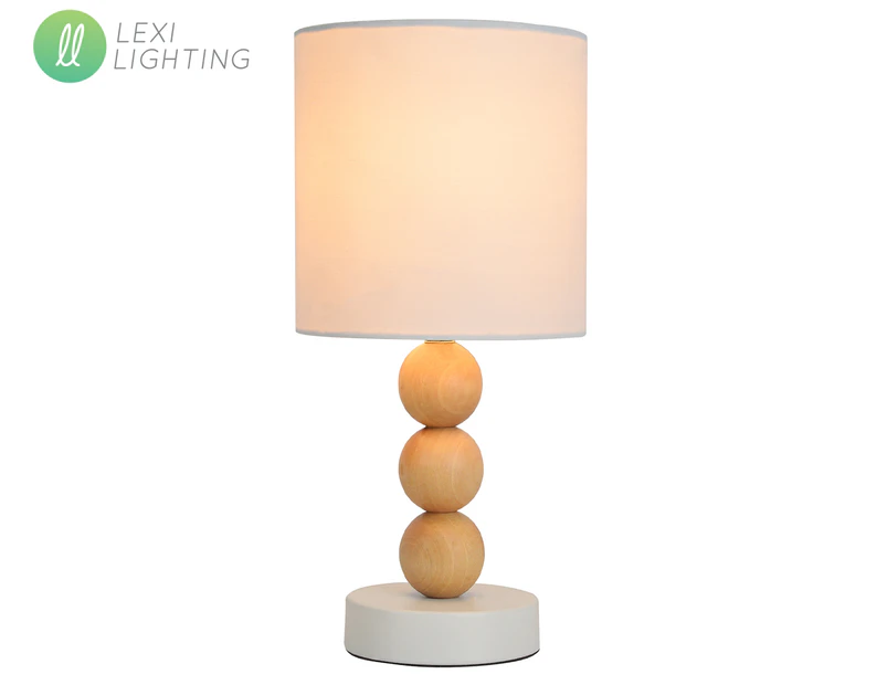 Lexi Lighting Cara Table Lamp - White/Wood