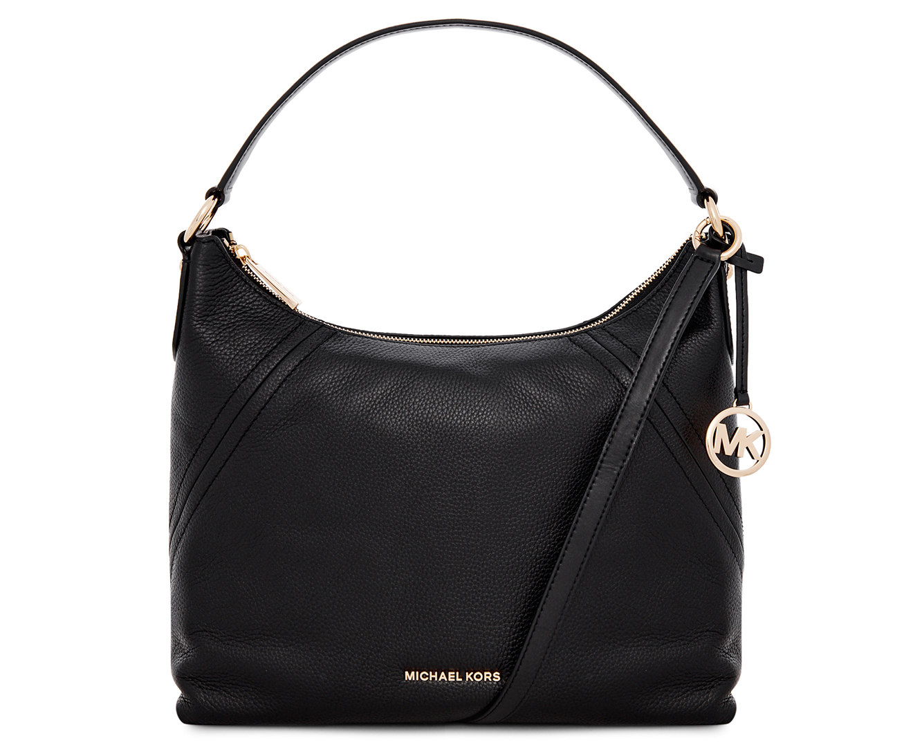 Michael Kors Aria Large Shoulder Bag - Black 