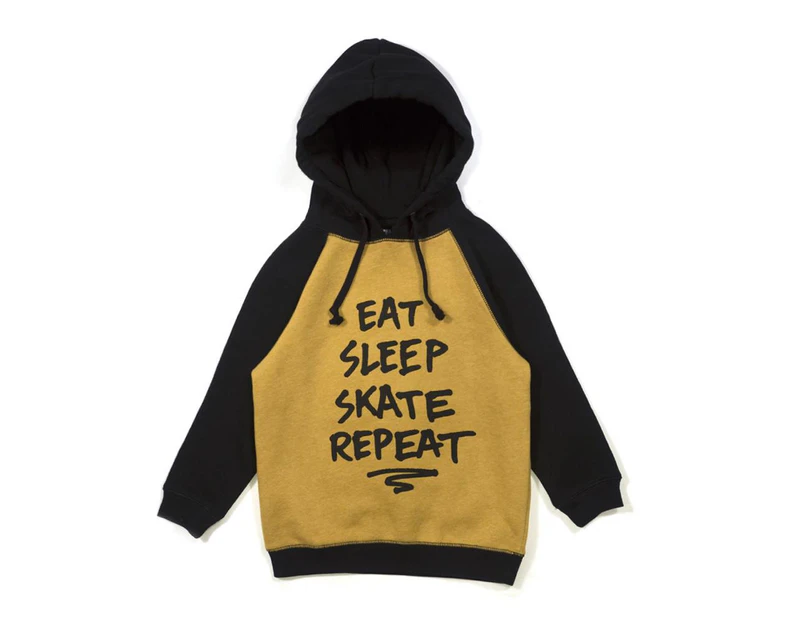 Alphabet Soup - Repeat Youth Hoodie - Mustard/Black