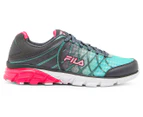 FILA Women's Pedigree Energized Running Shoes - Grey/Pink/Aqua