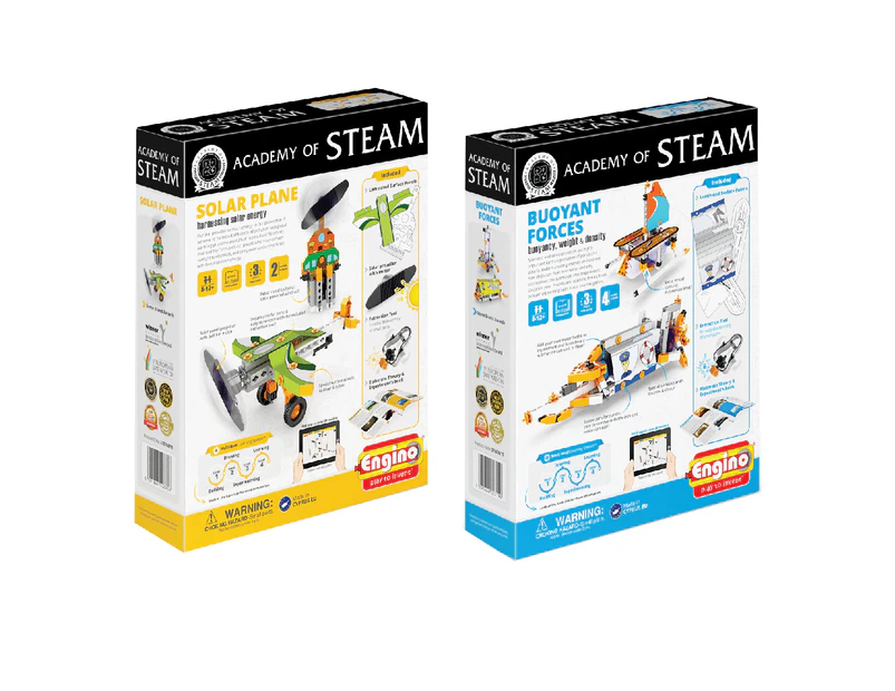 Academy Of Steam Multipack - Buoyant Forces And Solar Plane STEM Construction Set
