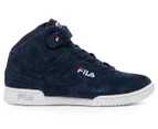 FILA Women's F-13 Premium High-Top Sneakers - Navy/Red/White