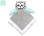 Itsy Bitsy Baby 33x33cm Owl Tree Security Blanket - Grey