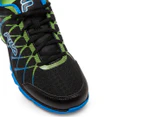 FILA Men's Pedigree Energized Running Shoes - Black/Blue/Green