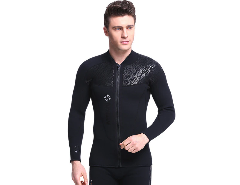 Mr Dive 3MM Neoprene Long Sleeved Jumpsuit Wetsuit Scuba Dive Jacket Wet Suit Top Winter Swim Warm For Men