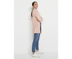 Sussan Women's Everyday Edge To Edge Cardi in Pink