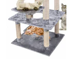 PaWz 2M Cat Scratching Post Tree Gym House Condo Furniture Scratcher - Grey