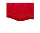 Red Pony Shape Rug 60 X 80 Cm