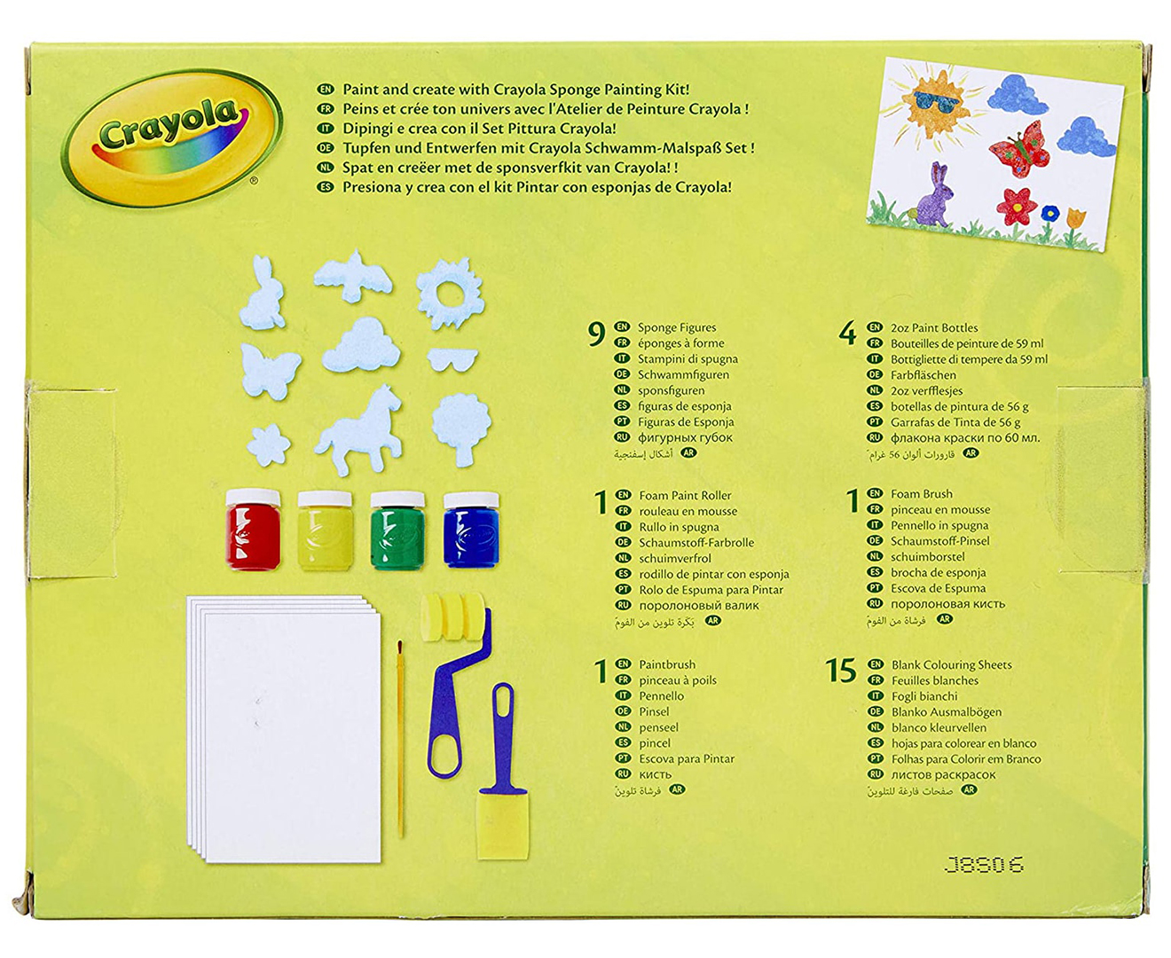 crayola sponge painting set