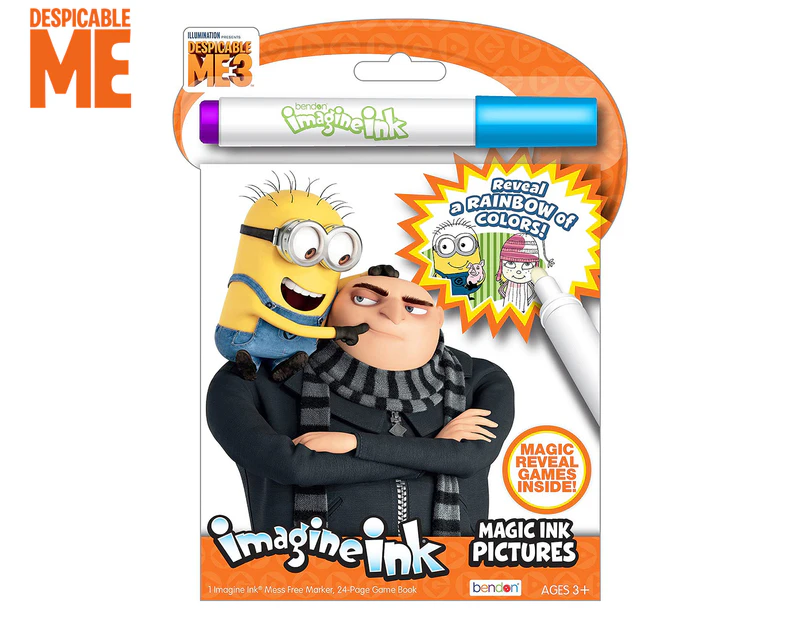 Despicable Me 3 Imagine Ink Magic Ink Pictures Activity Book