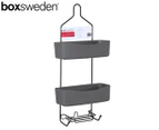 Boxsweden Wire Deluxe 2-Tier Shower Caddy - Black