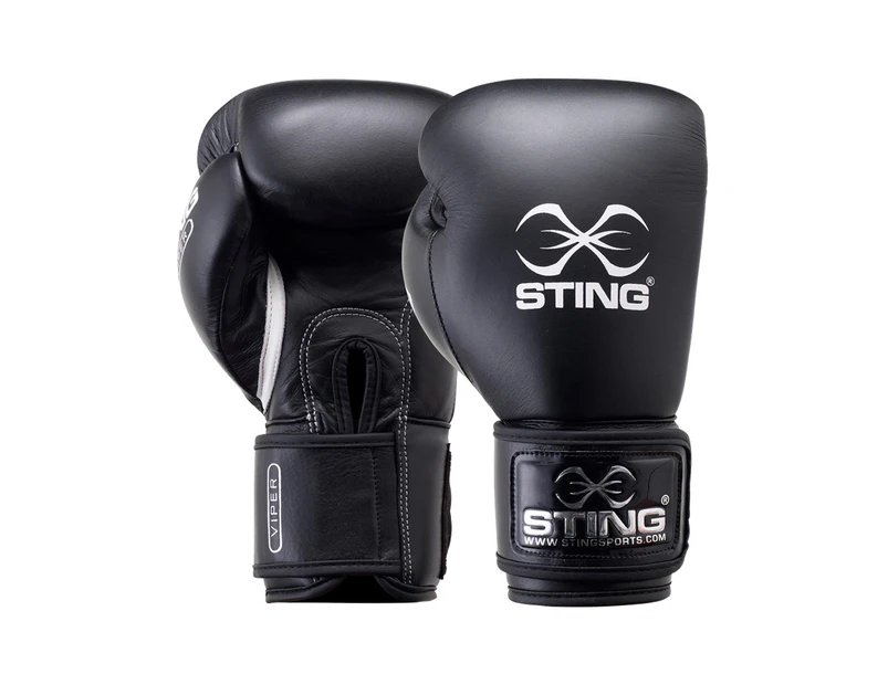 Sting SVBG-V113 Viper Pro Fight Boxing Glove (V) Black