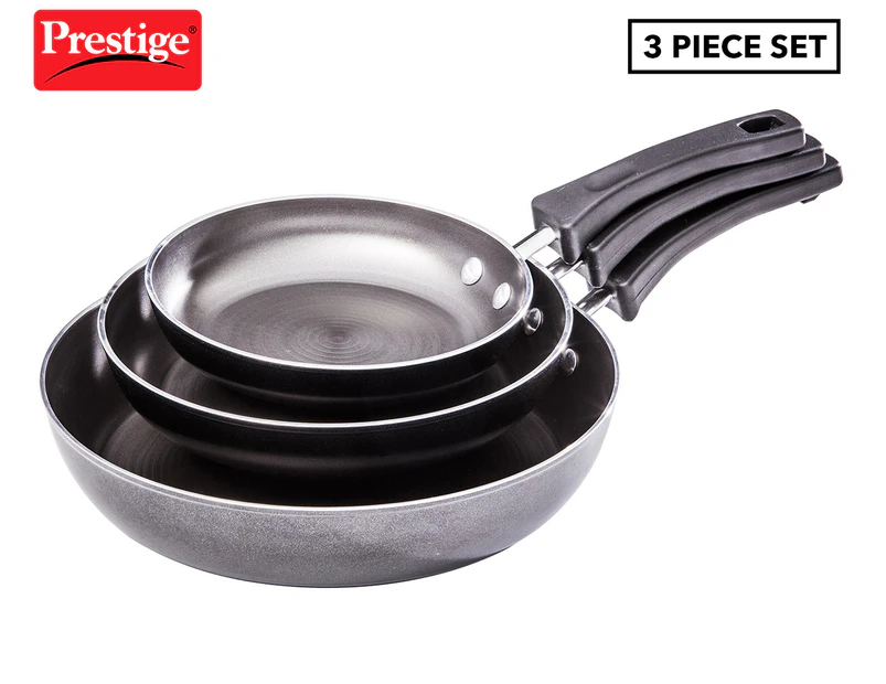 Prestige 3-Piece Cool Britannia Non-Stick Smart Stack Skillet Cookware Set