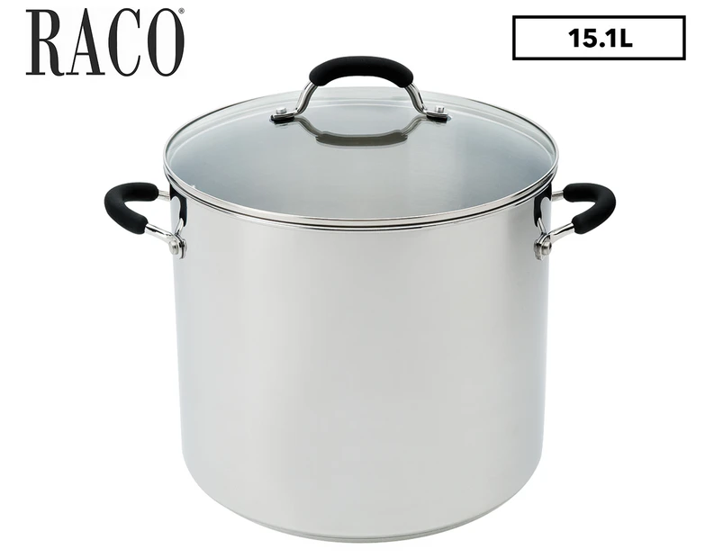 RACO 30cm/15.1L Contemporary Stainless Steel Stockpot