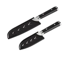 Anolon Imperion Damascus Steel Cutlery 2-Piece Santoku Knife Set