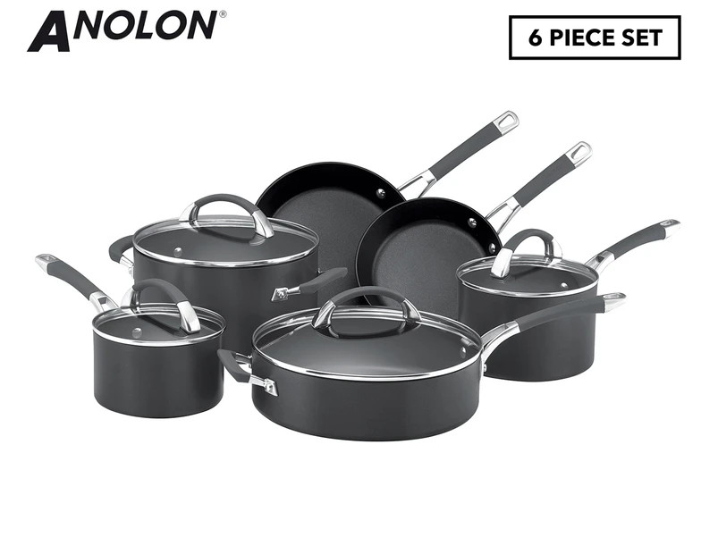 Anolon 6-Piece Endurance+ Cookware Set
