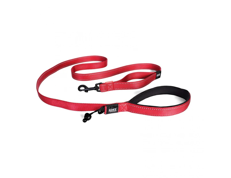 Ezydog 25mm x 180cm Red Soft Trainer Dog Leash Lead Ezy Dog