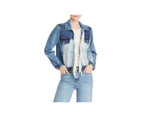 Blank Nyc Women's Coats & Jackets - Jean Jacket - Blue Multi
