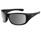 Dirty Dog Men's Icicle Polarised Sunglasses - Satin Black/Grey