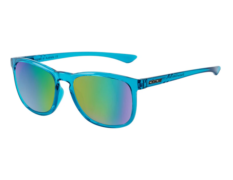 Dirty Dog Unisex Shadow Polarised Sunglasses - Crystal Blue Grey/Fusion Green