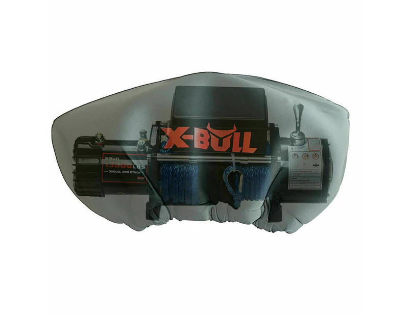 X-BULL Winch Cover Waterproof fits 8000-17000LBS Winch Dust Cover Soft 4X4