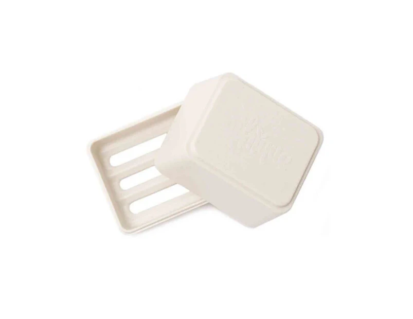 Ethique Compostable Bamboo & Cornstarch Shower Container White