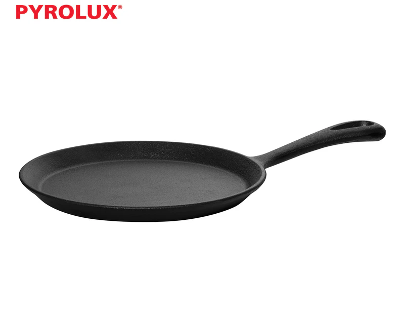 Pyrolux PyroCast 19cm Crepe Pancake Pan Frypan Cast Iron for Induction Gas Oven
