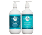 Highlands Goat Milk Body Wash & Hand + Body Lotion Pack 500mL