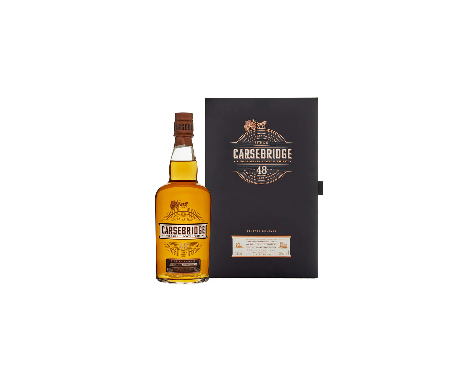 Carsebridge 1970 (Special Release 2018) 48 Year Old Cask Strength Single Grain Scotch Whisky 700ml @ 43.2 %