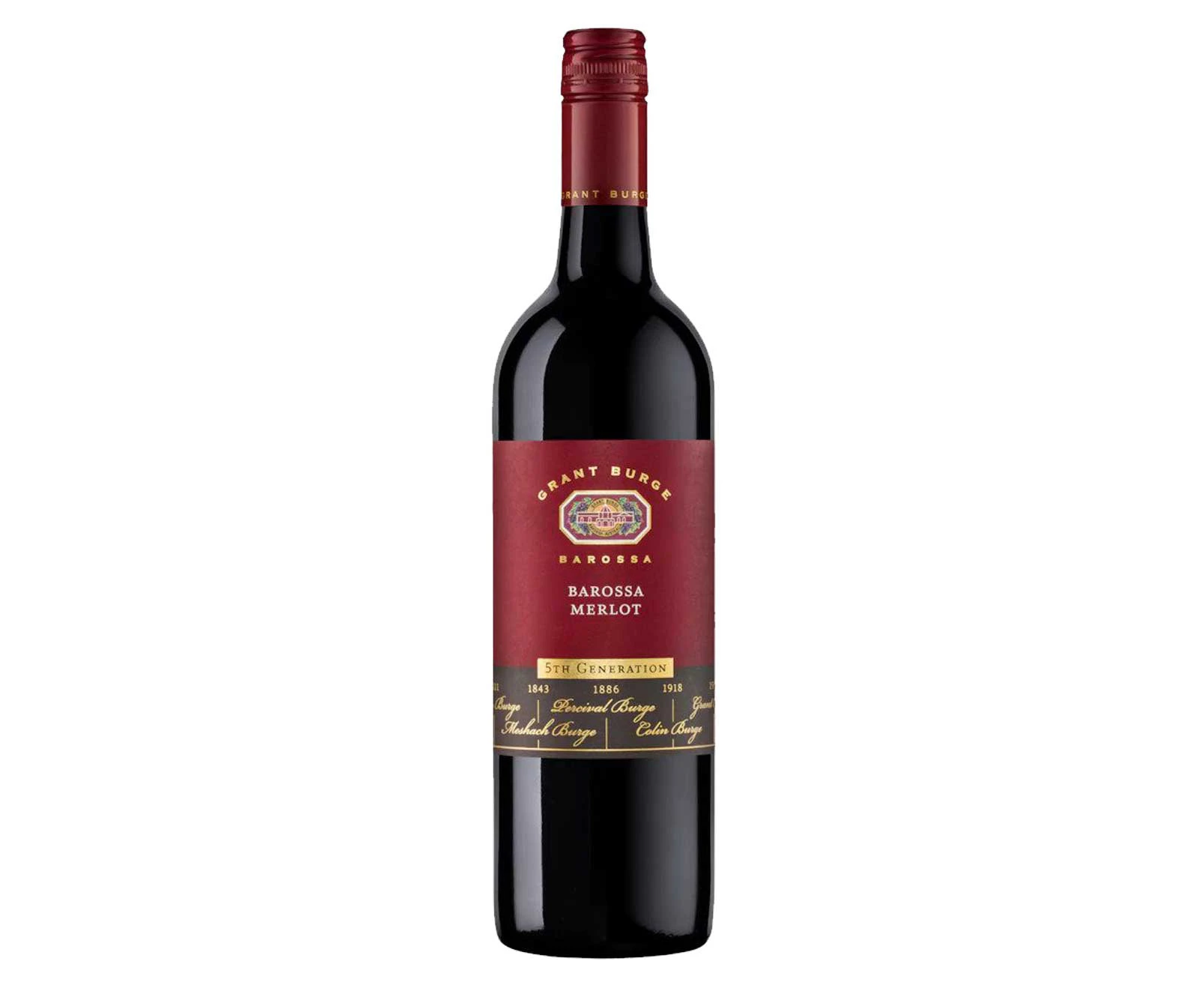 Grant Burge 5th Generation Cab Merlot 6 X 750 ml @ 13 % abv