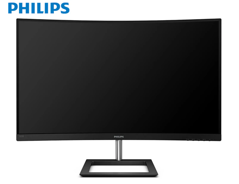 Philips 322E1C 32" Class Full HD Curved Screen LCD Monitor - 16:9 - Textured Black - 31.5" Viewable - Vertical Alignment (VA) - WLED Backlight - 1920