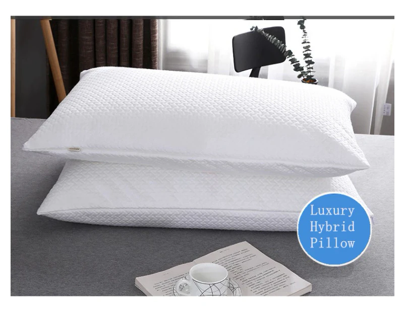 Twin Pack Luxury Comfort Hybrid Pillow