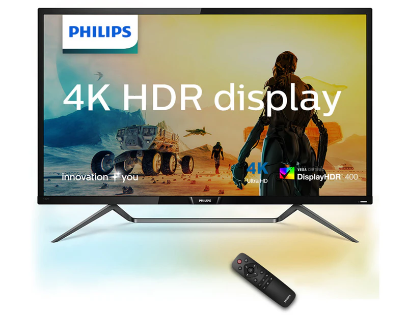 Philips 43-Inch 4K UHD HDR 400 MVA Monitor w/ Ambiglow