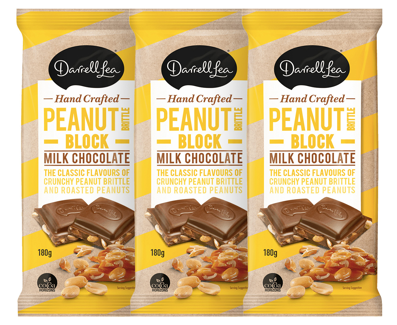 Darrell Lea Crunchy Nut Milk Chocolate Block 160g