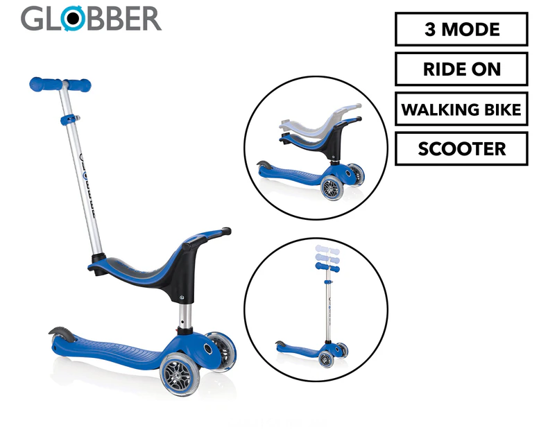 Globber GO UP Sporty Scooter - Navy Blue