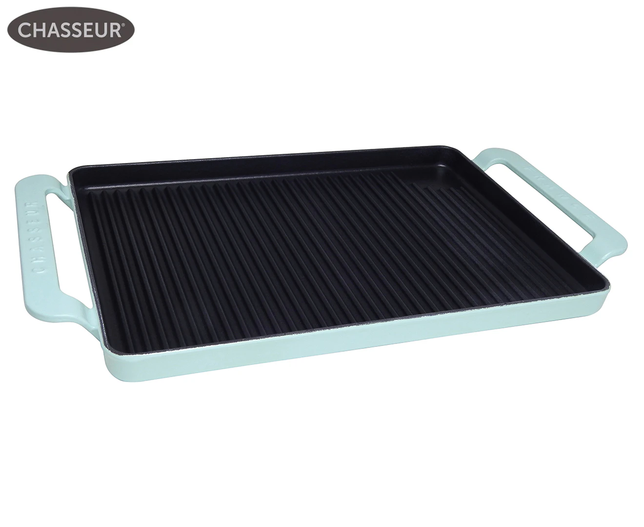 Chasseur 14'' Enameled Cast Iron Grill Pan