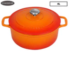 Chasseur 24cm/4L Round Cast Iron French Oven - Sunset