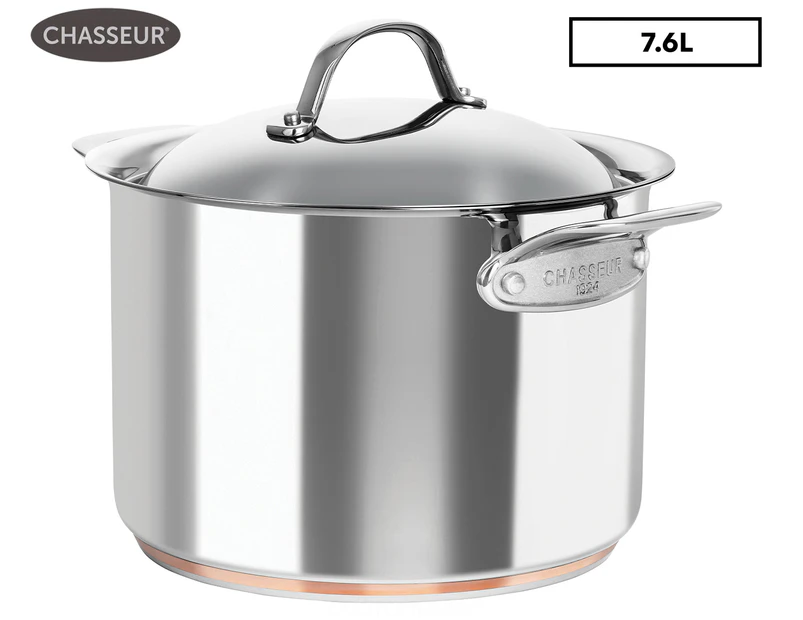 Chasseur 24x17cm/7.6L Le Cuivre Stainless Steel Copper Stockpot w/ Lid