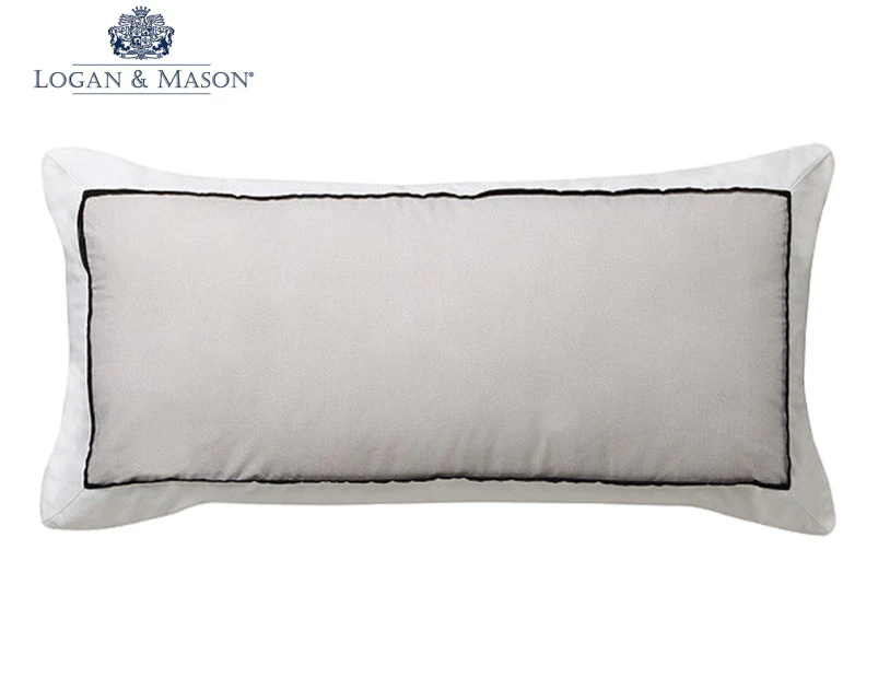 Logan & Mason 30x60cm Essex Long Cushion Cover - Stone