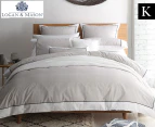 Logan & Mason Essex King Bed Quilt Cover Set - Stone