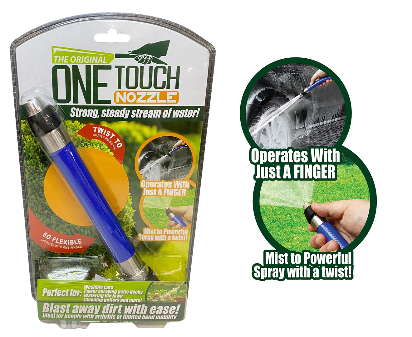 The Original One Touch Hose Nozzle