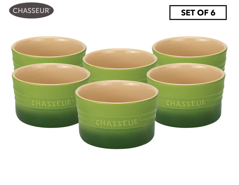 Set of 6 Chasseur 9.5cm/250mL Ramekin - Apple Green