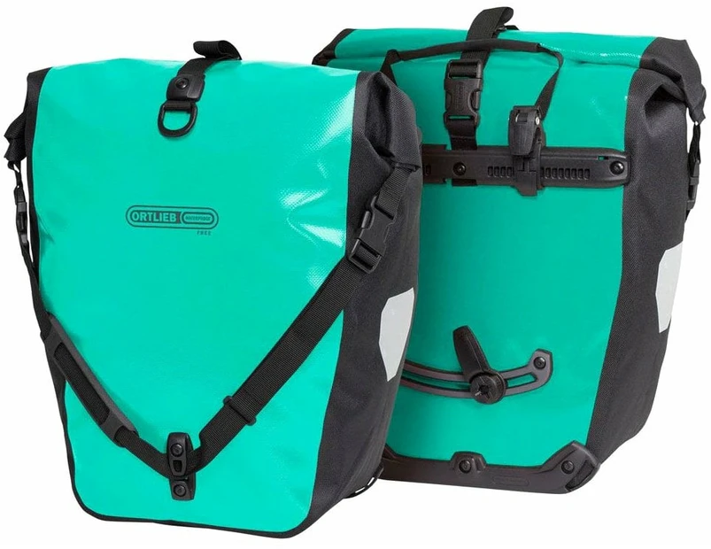 Ortlieb 40L Back-Roller Free Rear Pannier Bags (pair) Lagoon/Black